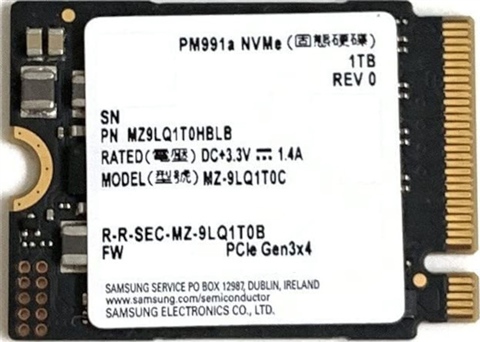 Samsung PM991 MZ9LQ1T0HBLB 1TB 2230 NVMe M.2 - CeX (IN): - Buy